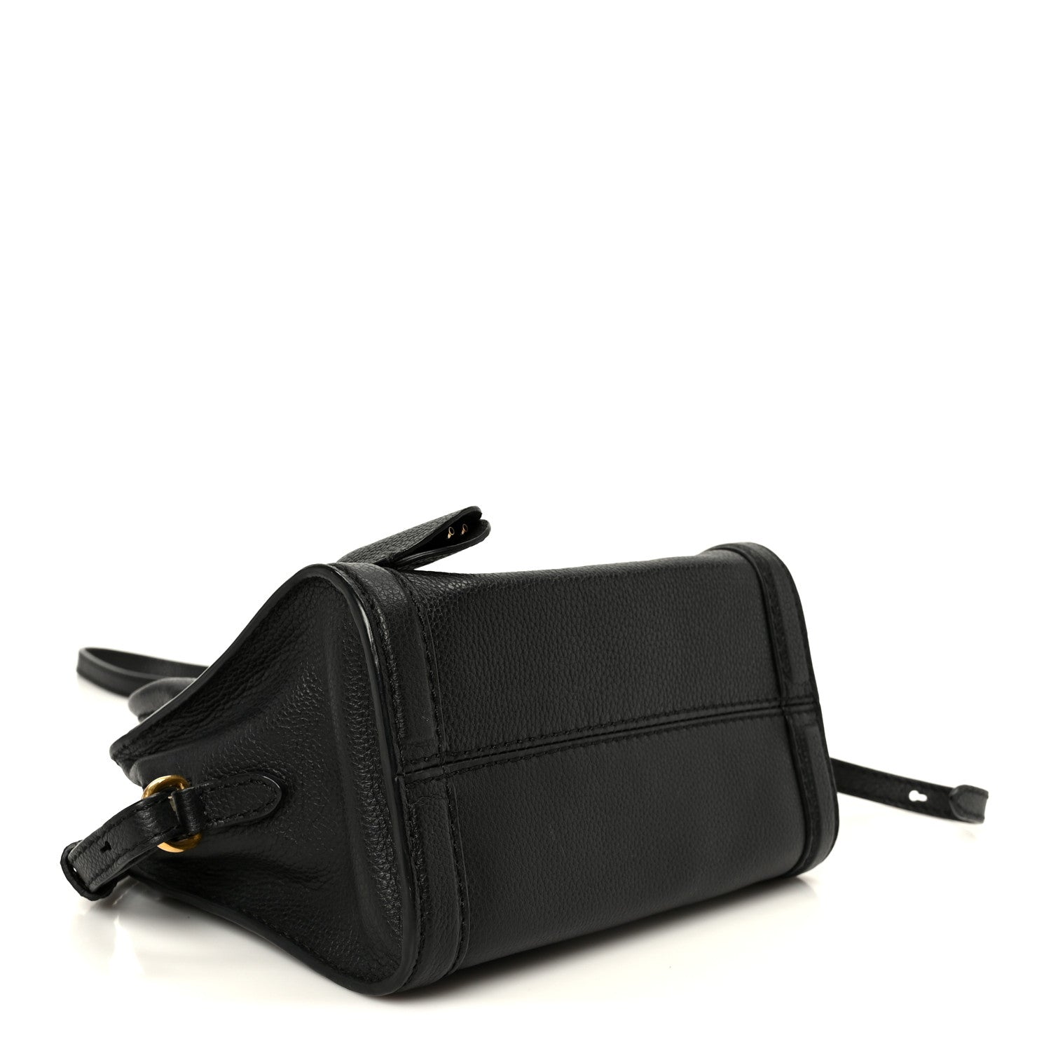 Alexander McQueen Pebbled Calfskin Mini Skull Padlock Zip Around