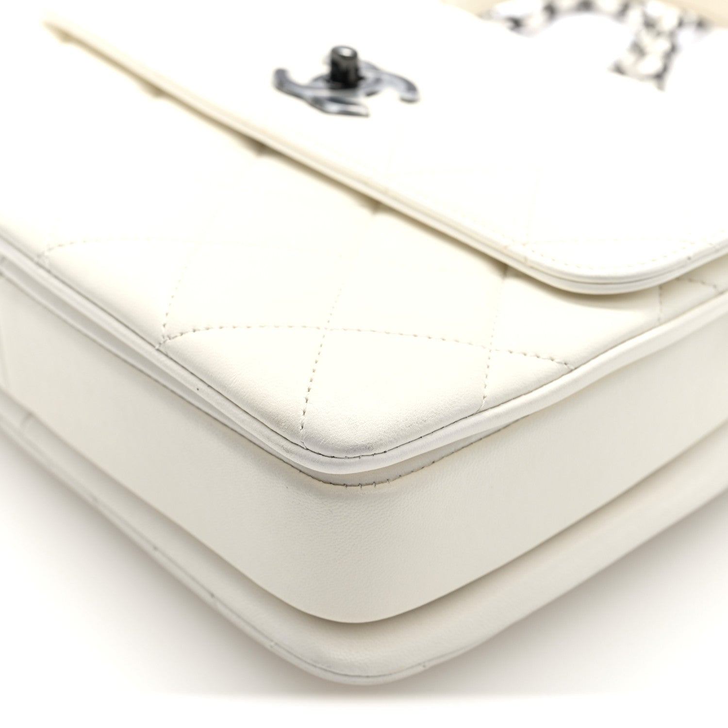 Chanel Lambskin Quilted Small Trendy CC Dual Handle Flap Bag White 10 of 10
