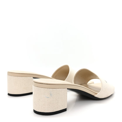 Givenchy Cotton 4G Logo Mule Sandals 40 Beige 5 of 11