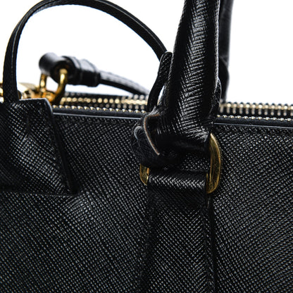 Prada Saffiano Medium Galleria Double Zip Tote Black 9 of 12