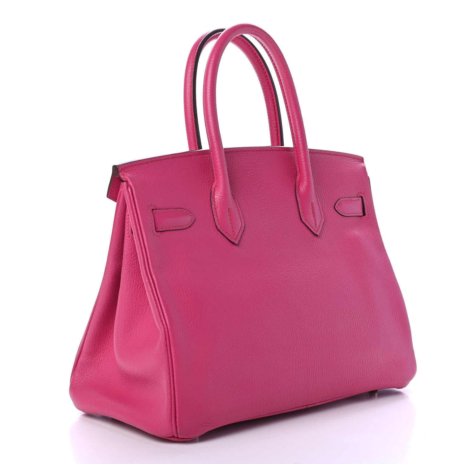 Hermes Chevre Mysore Horseshoe Birkin 30 Rose Shocking 2 of 10