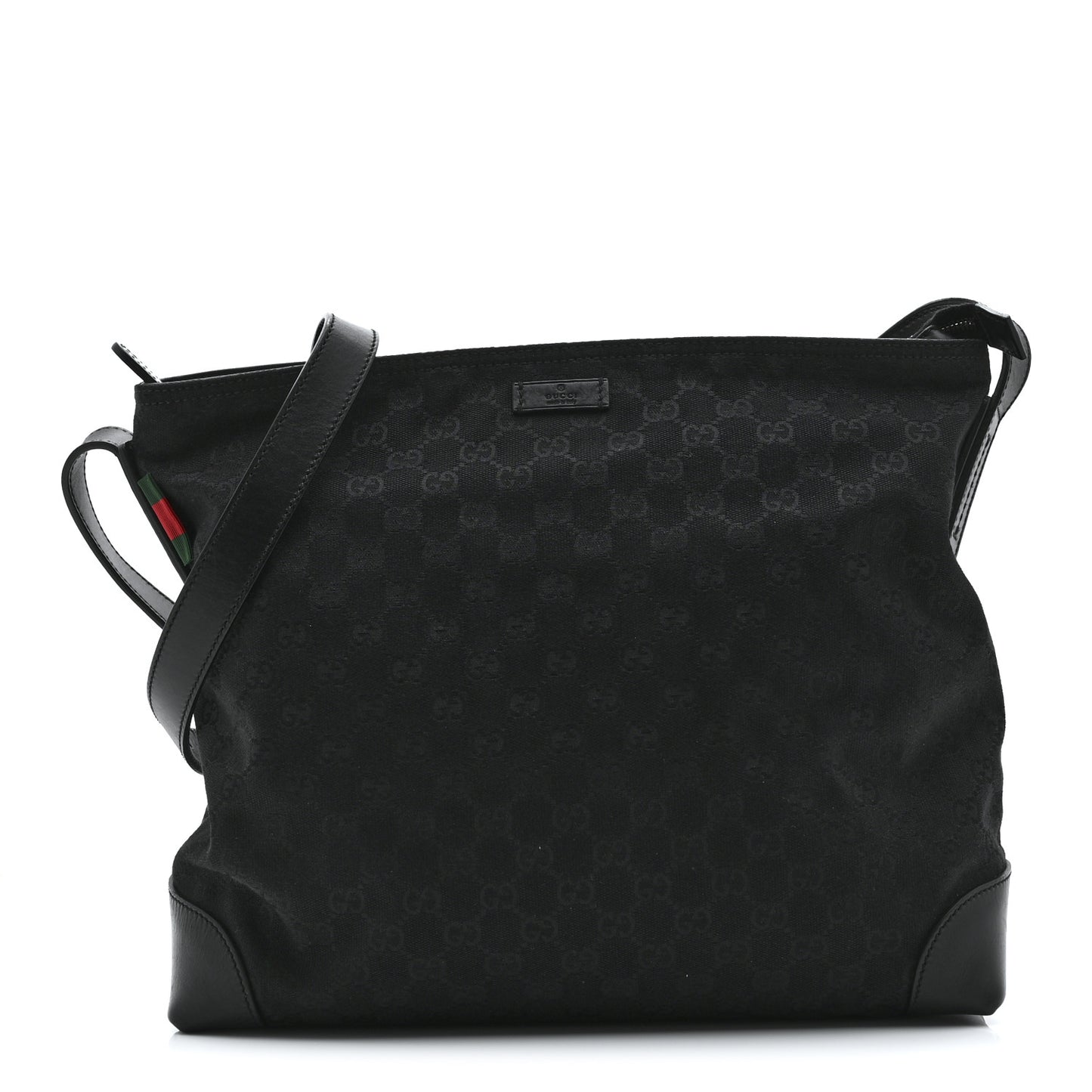 Monogram Canvas Messenger Bag Black