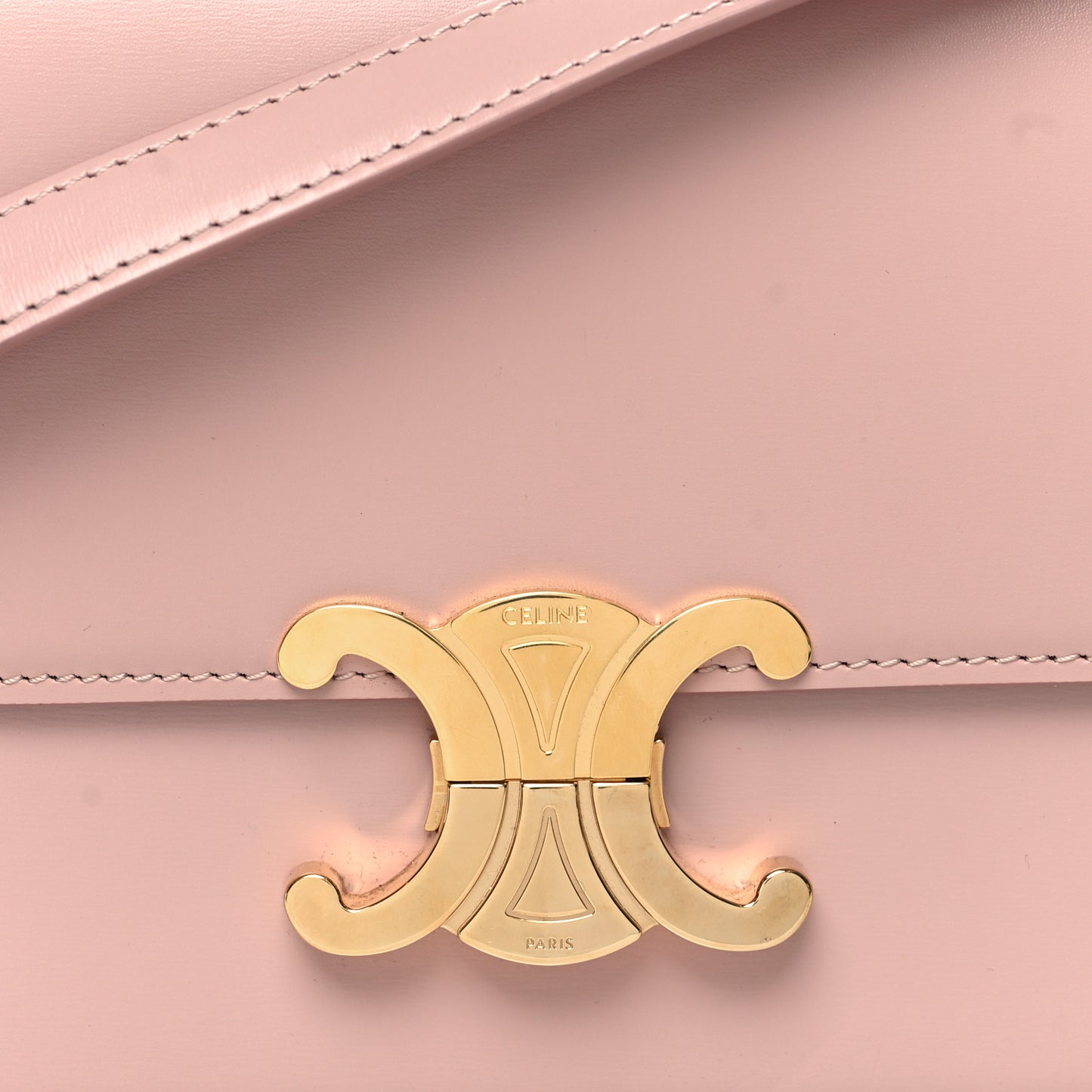 Shiny Calfskin Teen Triomphe Vintage Pink