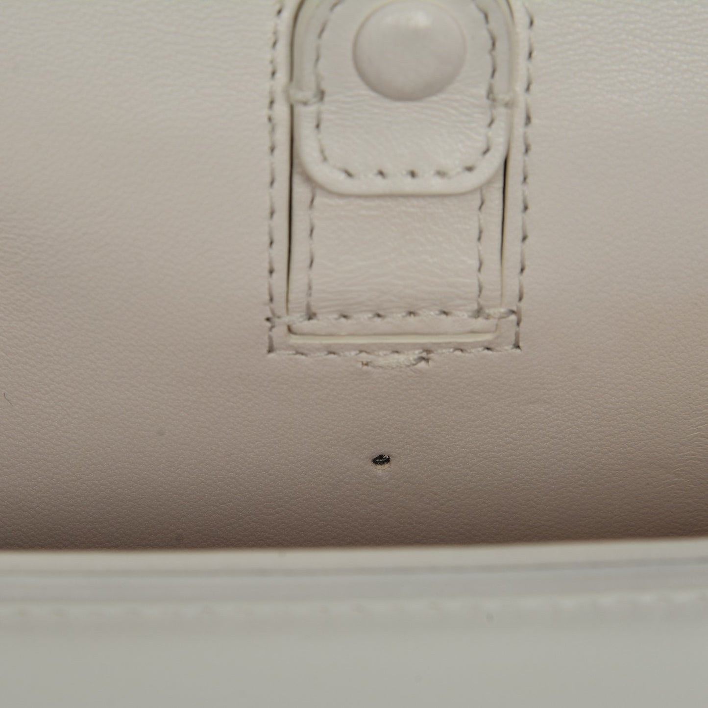 Lambskin LED Iridescent Metal Small Boy Flap White Multicolor