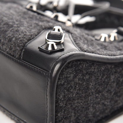 Balenciaga Alpaca Calfskin Classic Silver Hardware Mini City Black 13 of 15