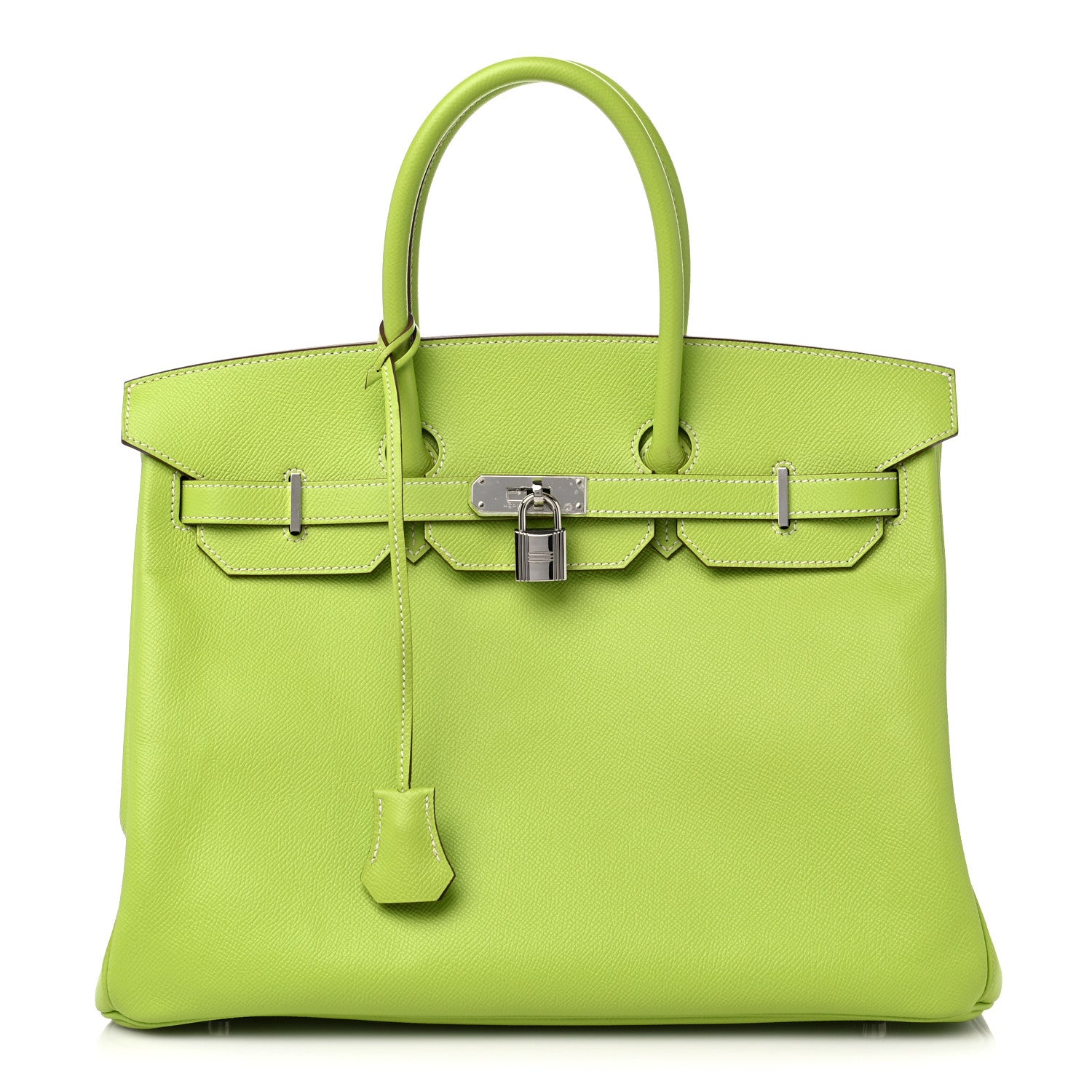 Hermes Epsom Candy Birkin 35 Kiwi Lichen 1 of 9