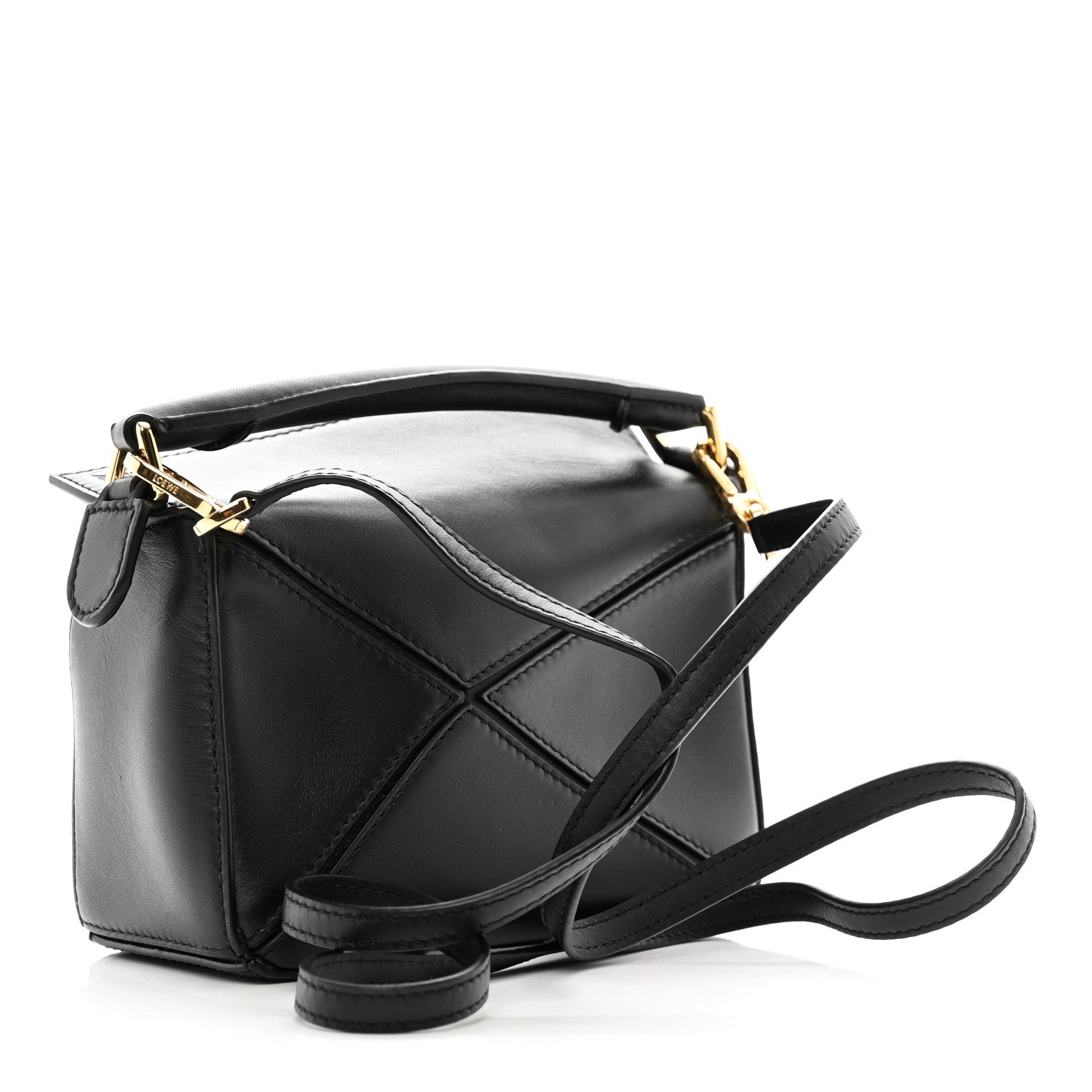 Loewe X HOWLS MOVING CASTLE Satin Calfskin Mini Calcifer Puzzle Black 3 of 9