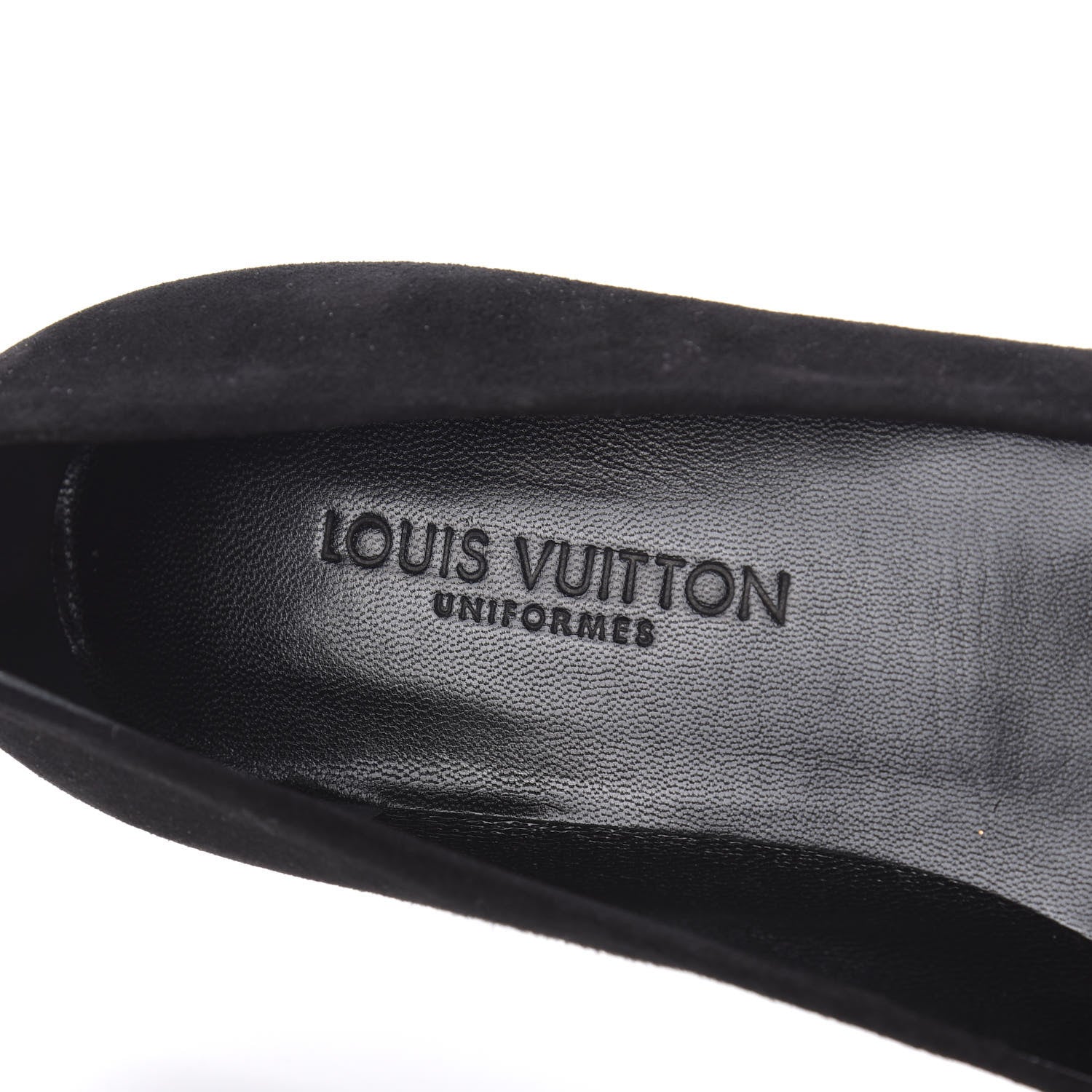 Louis Vuitton Suede Monogram Uniformes Ballet Flats 36 Black 7 of 8