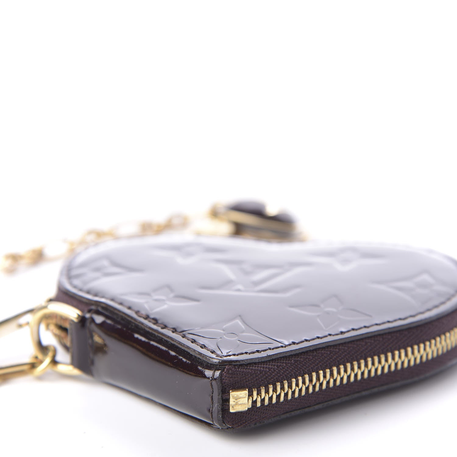 Louis Vuitton Vernis Coeur Heart Coin Purse Amarante 6 of 8