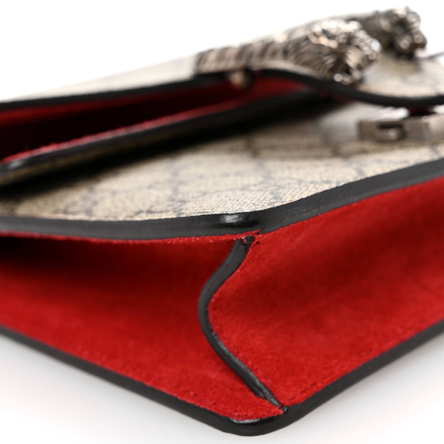 Gucci GG Supreme Monogram Mini Dionysus Shoulder Bag Hibiscus Red 9 of 11