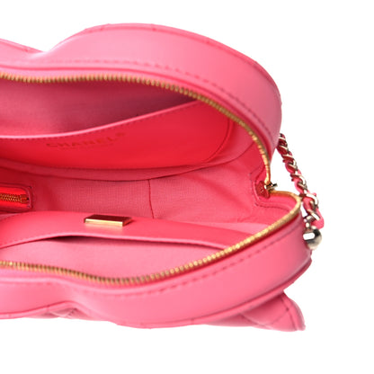 Chanel Lambskin Quilted CC In Love Heart Bag Pink 5 of 8