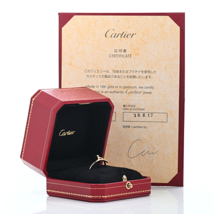Cartier 18K Yellow Gold Small Juste Un Clou Ring 53 6.25 5 of 5