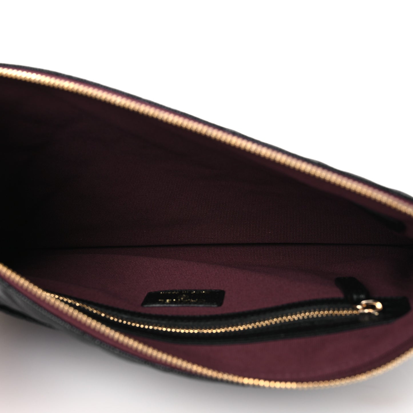 Caviar Quilted Medium Cosmetic Case Black