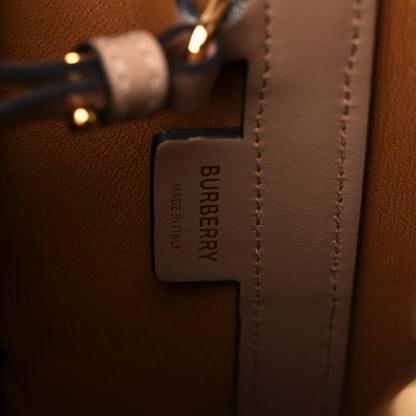 Burberry Calfskin Small Peggy Bucket Bag Cream 6 of 19