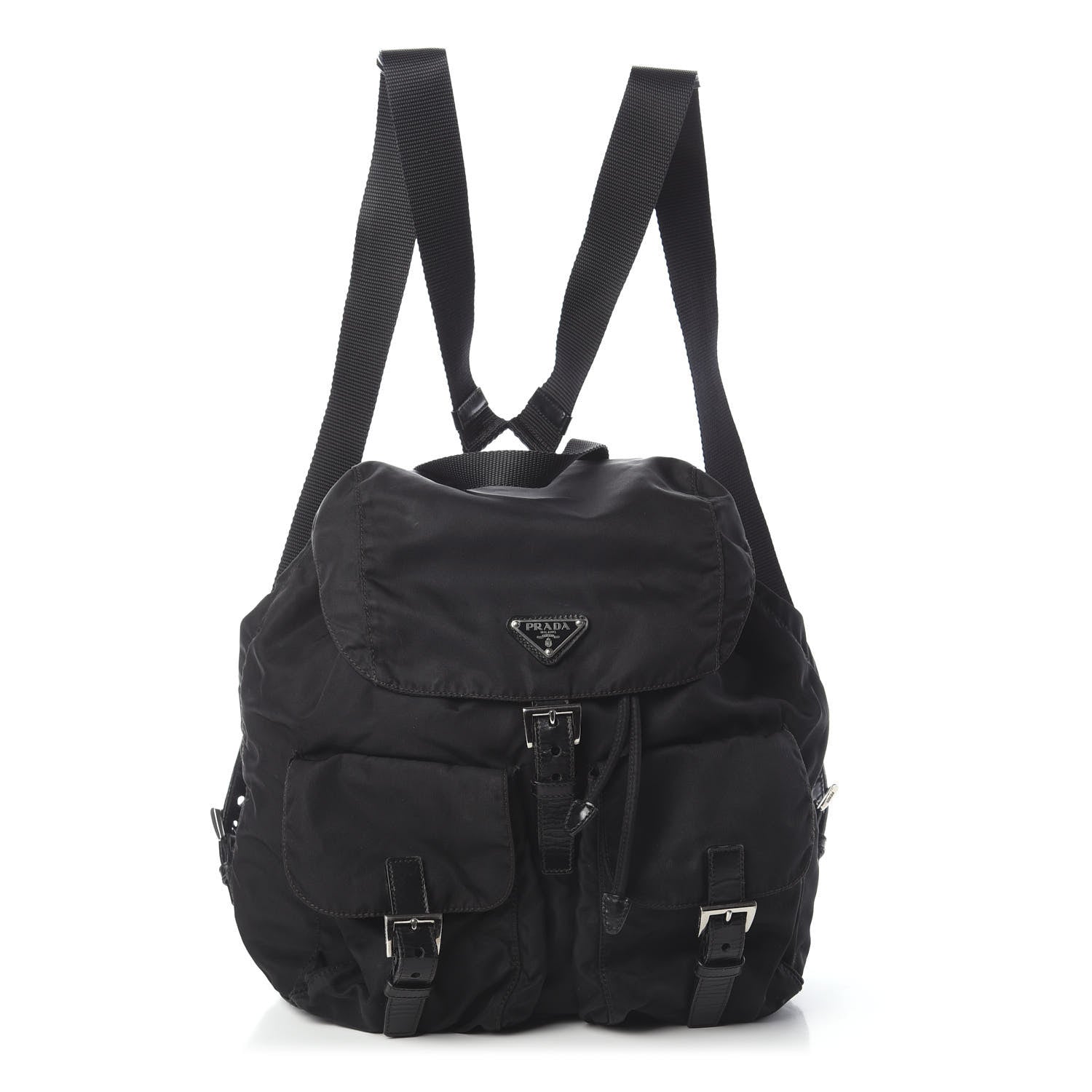 Prada Nylon Vela Medium Backpack Black 1 of 12