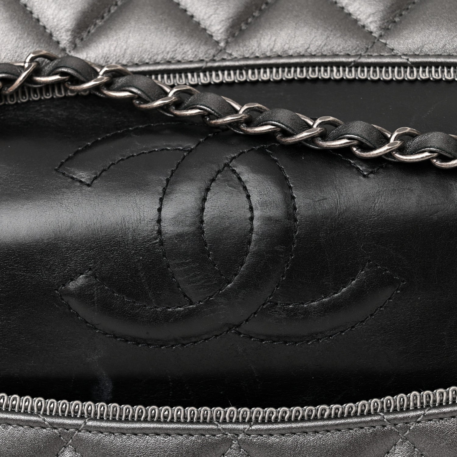 Chanel Metallic Calfskin Quilted Ballerine Flap Silver 15 of 15
