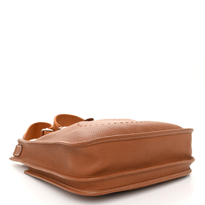 Hermes Taurillon Clemence Evelyne III PM Gold 4 of 10