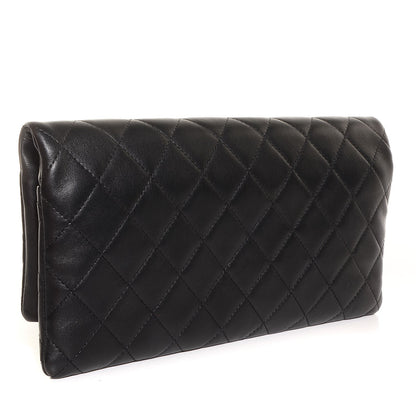 Chanel Lambskin Quilted Beauty Clutch Bag Black 3 of 8