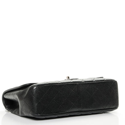 Chanel Caviar Quilted Jumbo Single Flap Black 4 of 7