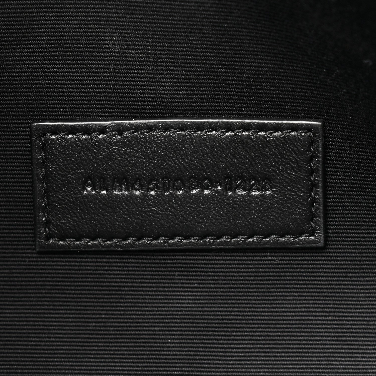 Saint Laurent Crinkled Calfskin Mixed Matelasse Triquilt Monogram Clutch Black 6 of 9