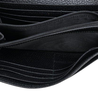 Gucci Calfskin Petite GG Marmont Wallet Chain Bag Black 6 of 13