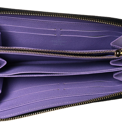 Louis Vuitton Monogram Multicolor Zippy Wallet Black Violet 4 of 8