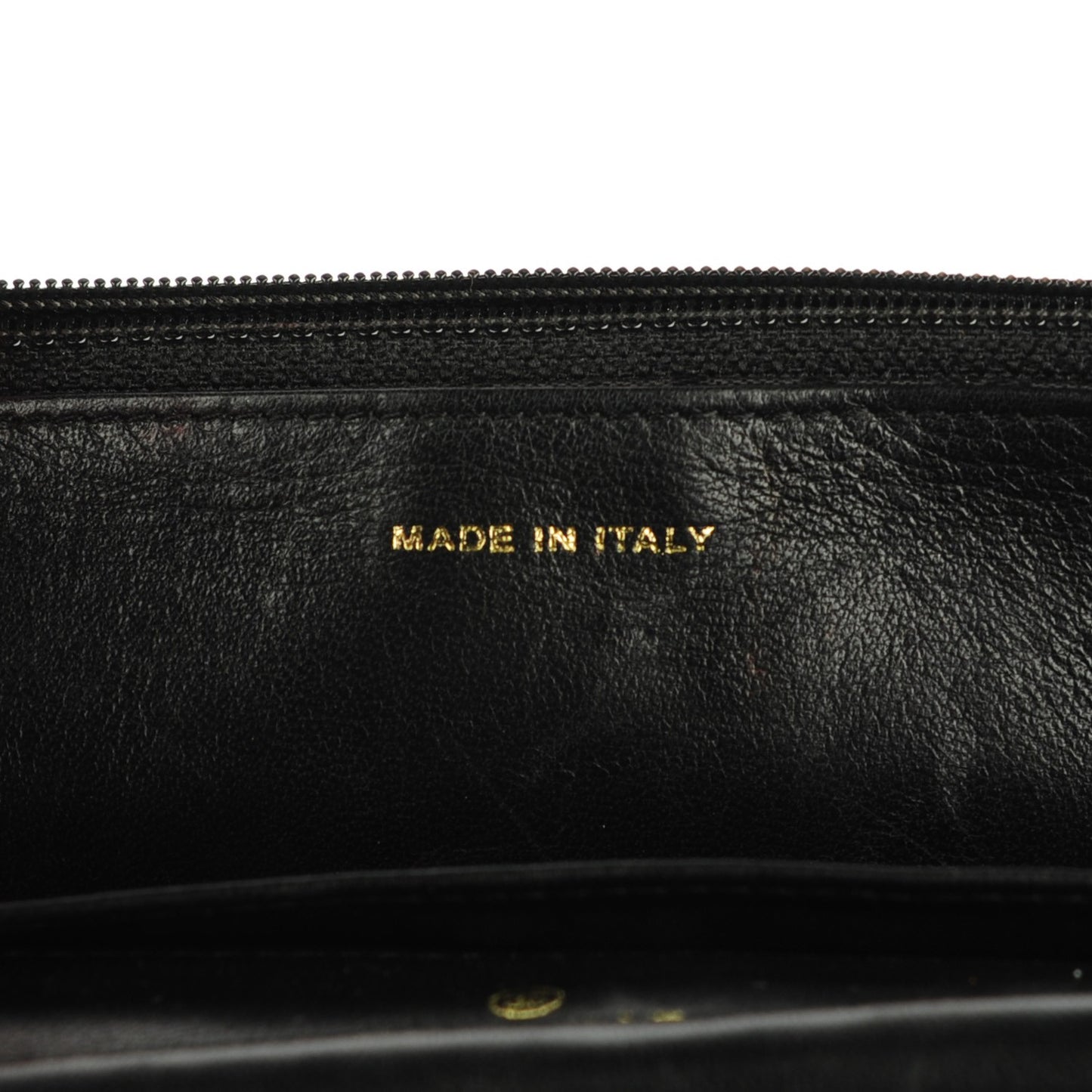 Lambskin Precious Symbols Wallet On Chain WOC Black