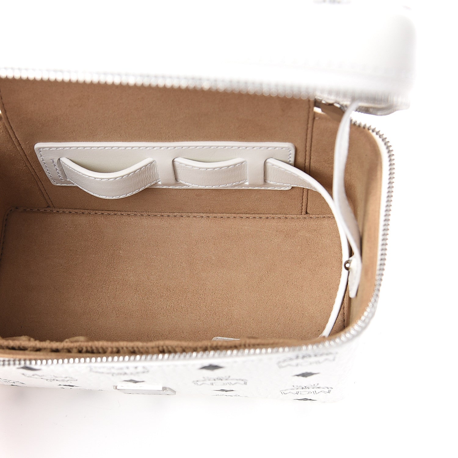 MCM Visetos Vanity Case White 4 of 8