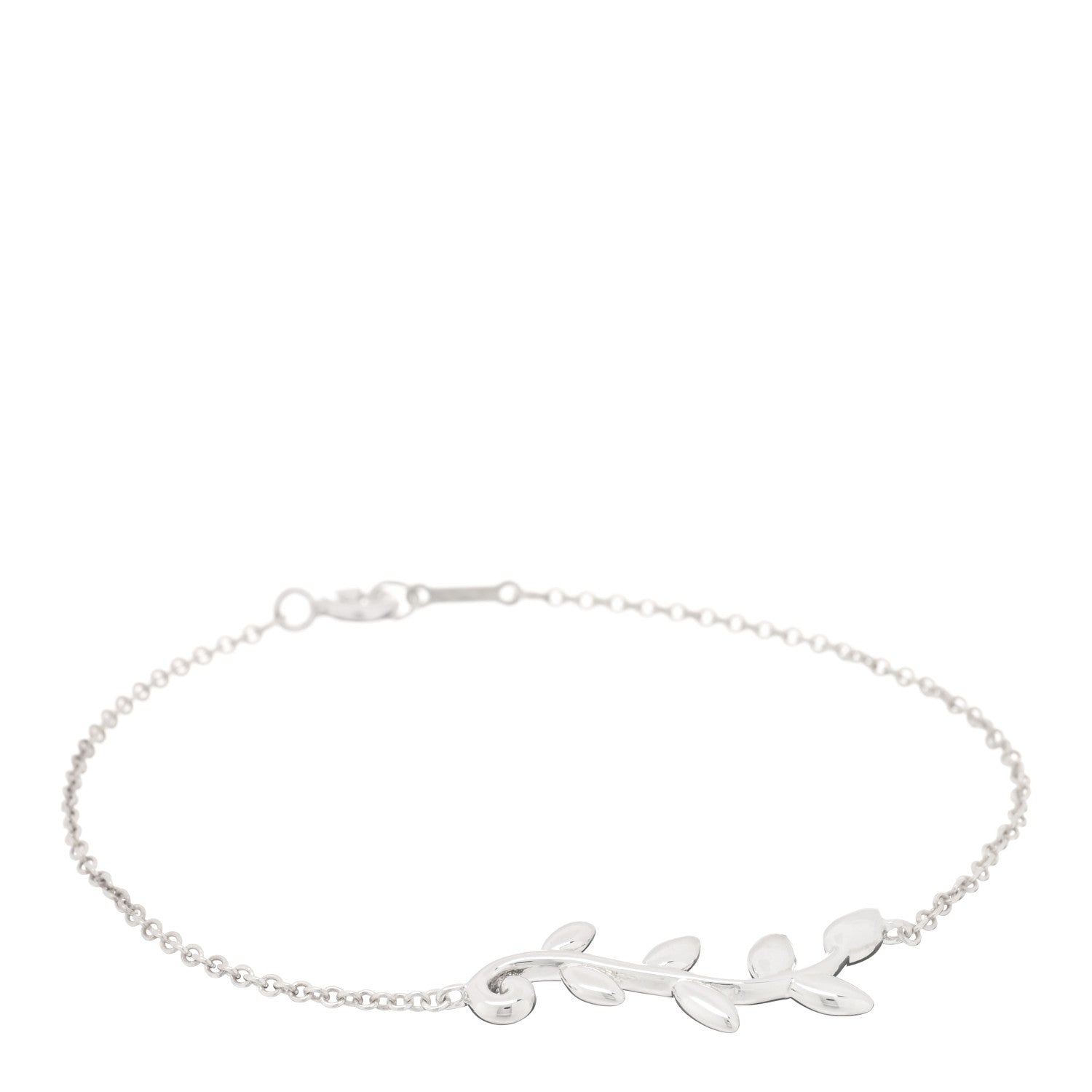 Tiffany Sterling Silver Paloma Picasso Olive Leaf Vine Bracelet 1 of 3