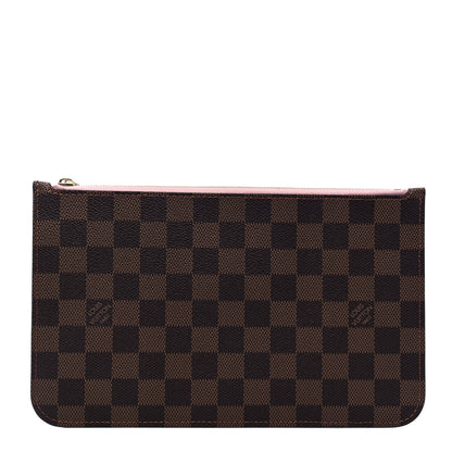 Louis Vuitton Damier Ebene Neverfull MM GM Pochette Rose Ballerine 1 of 5