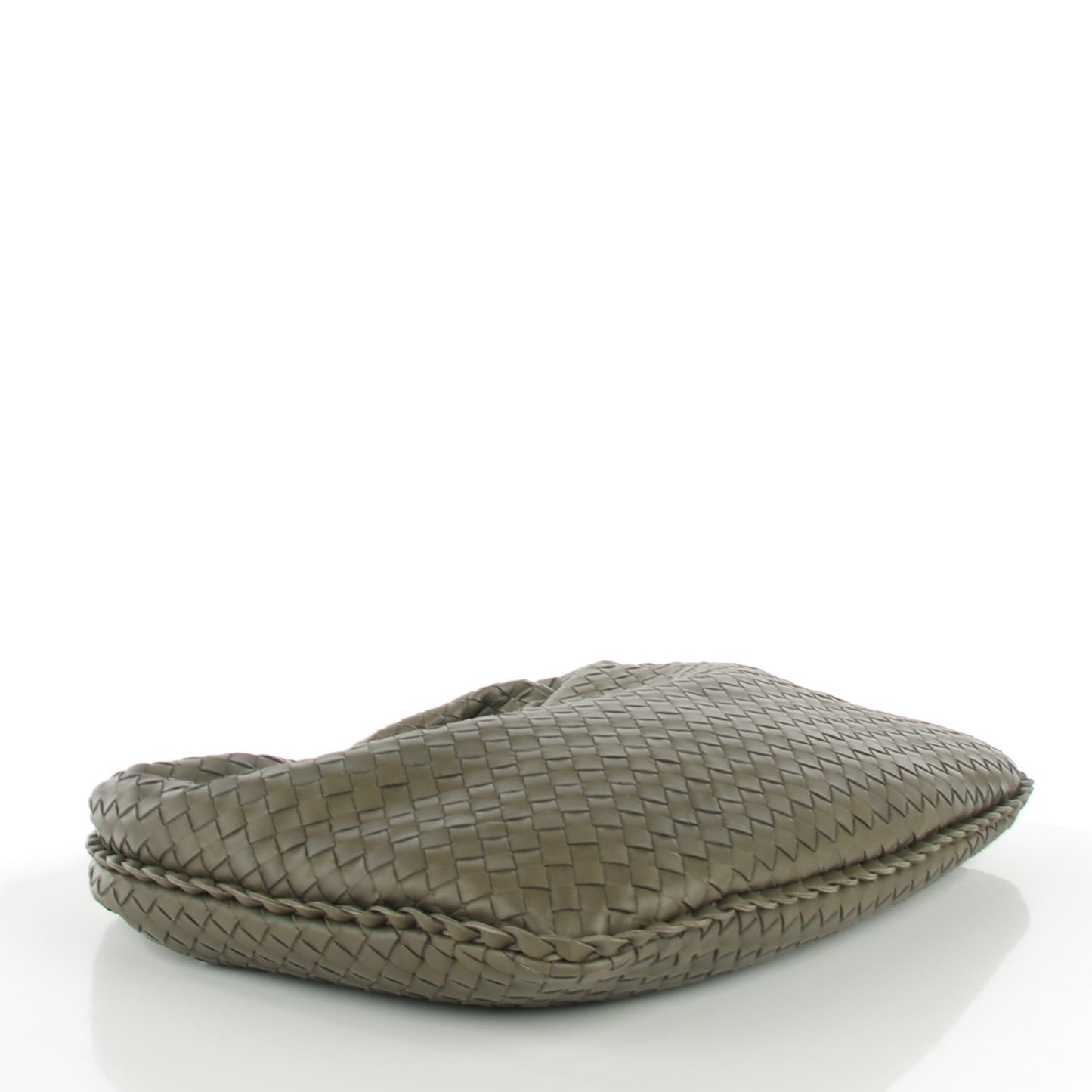 Nappa Intrecciato Medium Veneta Hobo Kaki Fondente