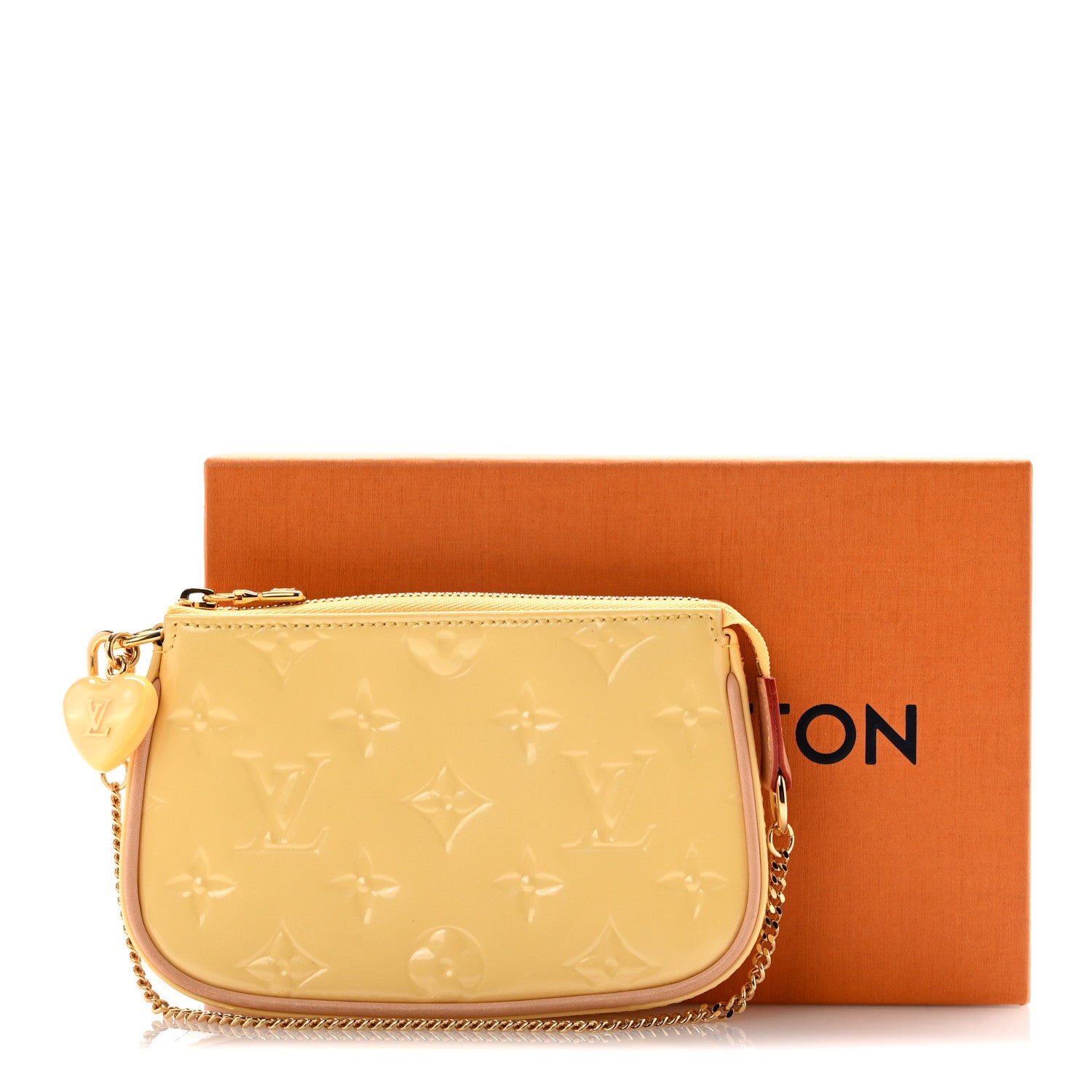 Louis Vuitton Metallic Vernis Valentine Mini Pochette Accessories Banana Fizz 8 of 8