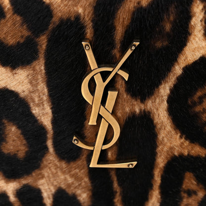 Saint Laurent Calf Hair Monogram Chain Wallet Leopard 8 of 14