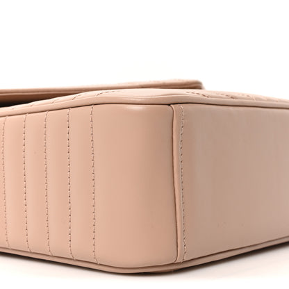 Prada Soft Calfskin Impunture Diagramme Chain Crossbody Bag Cipria 9 of 10