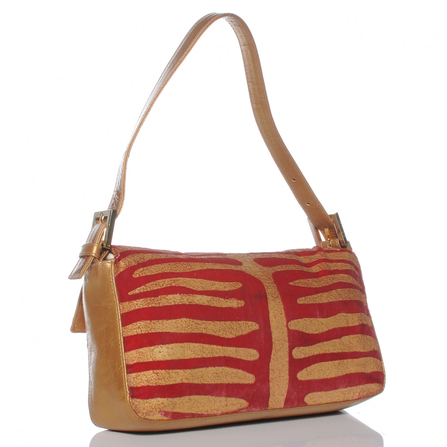Fendi Velvet Zebra Baguette 3 of 7