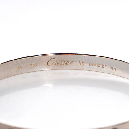 Cartier 18K White Gold LOVE Bracelet 19 4 of 5