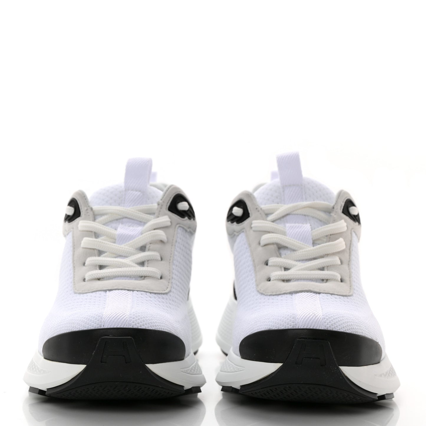 Technical Knit Suede Heros Sneakers 36 White