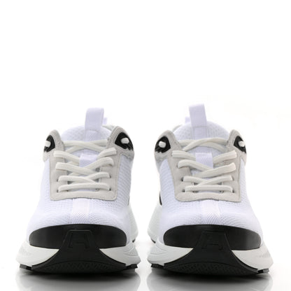 Hermes Technical Knit Suede Heros Sneakers 36 White 2 of 10