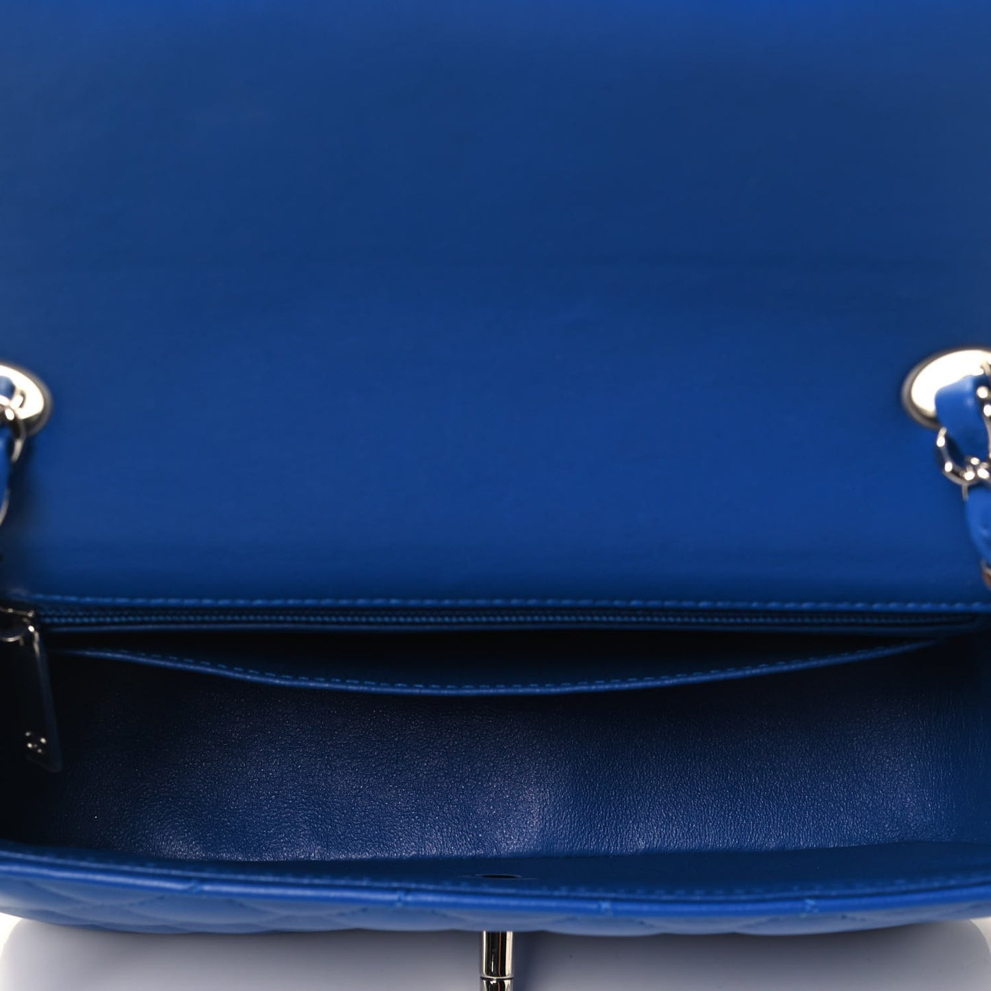 Lambskin Quilted Mini Rectangular Flap Royal Blue