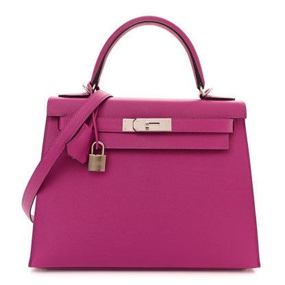 Hermes Epsom Kelly Sellier 28 Rose Pourpre 1 of 10