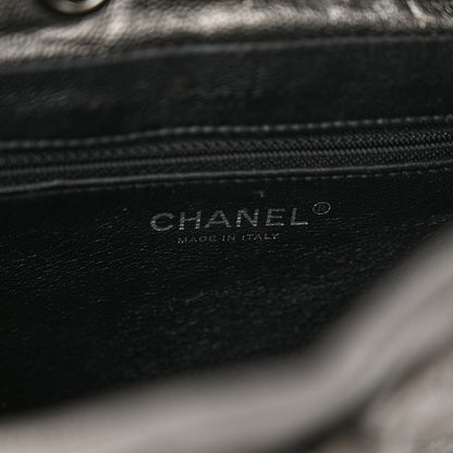 Chanel Metallic Caviar Quilted Filigree Backpack Dark Silver 6 of 11