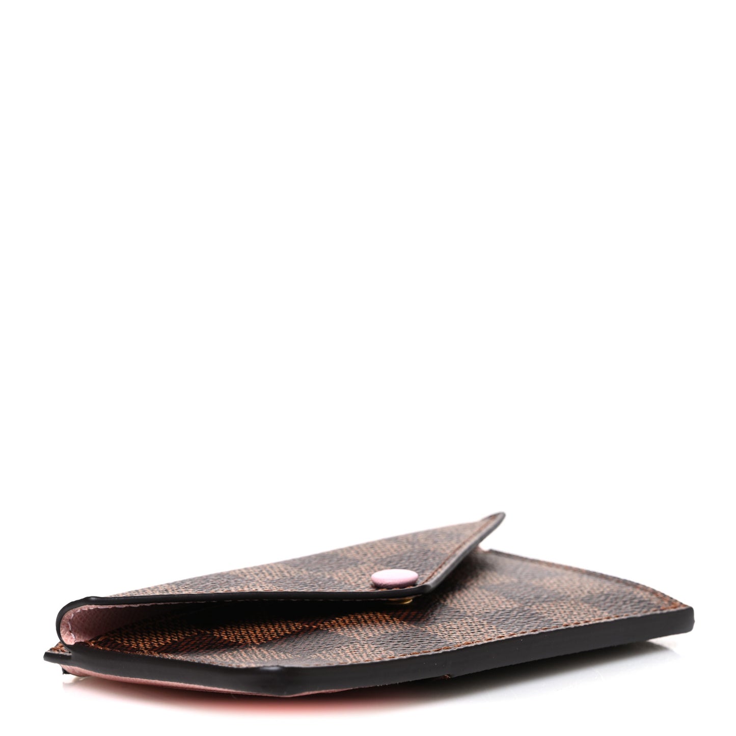 Damier Ebene Recto Verso Card Holder Rose Ballerine
