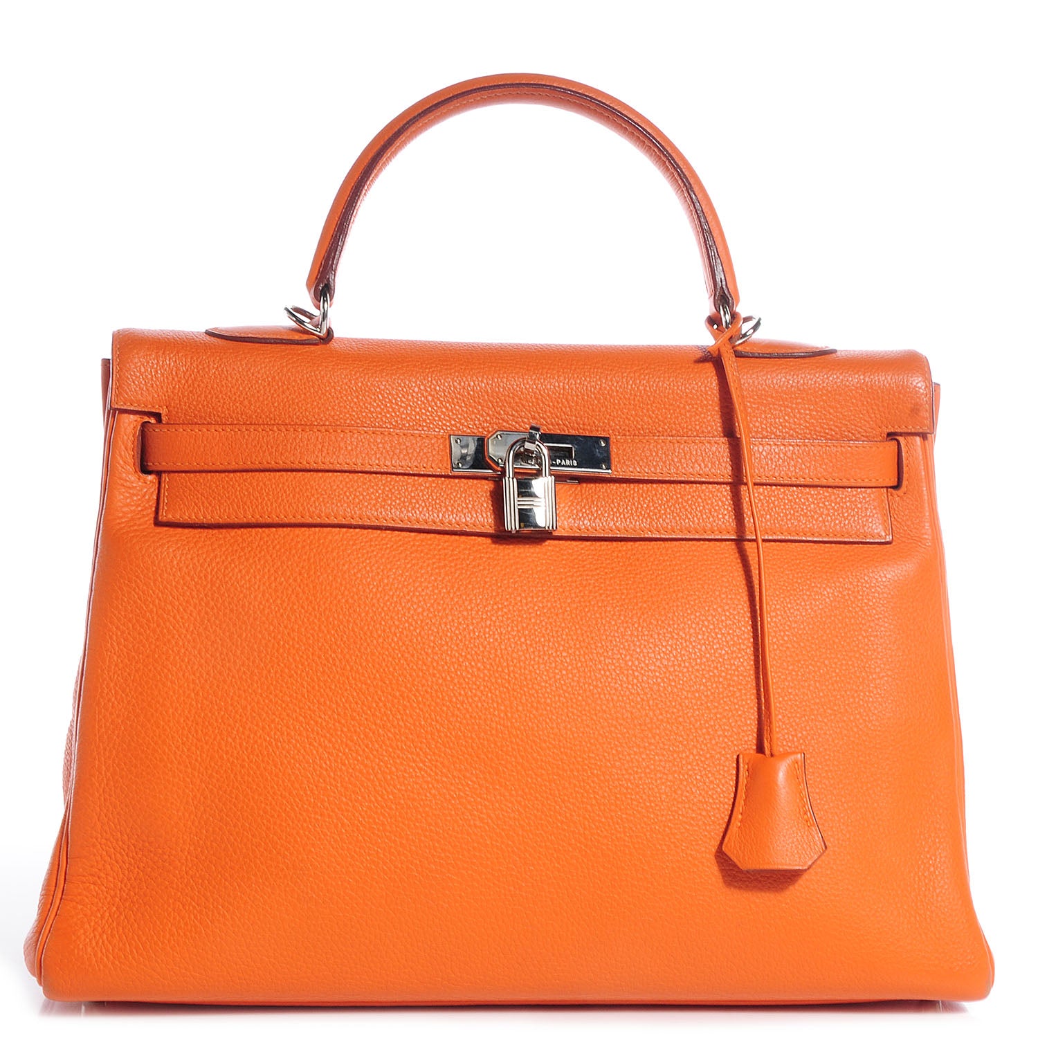 Hermes Togo Kelly Retourne 35 Orange 1 of 13