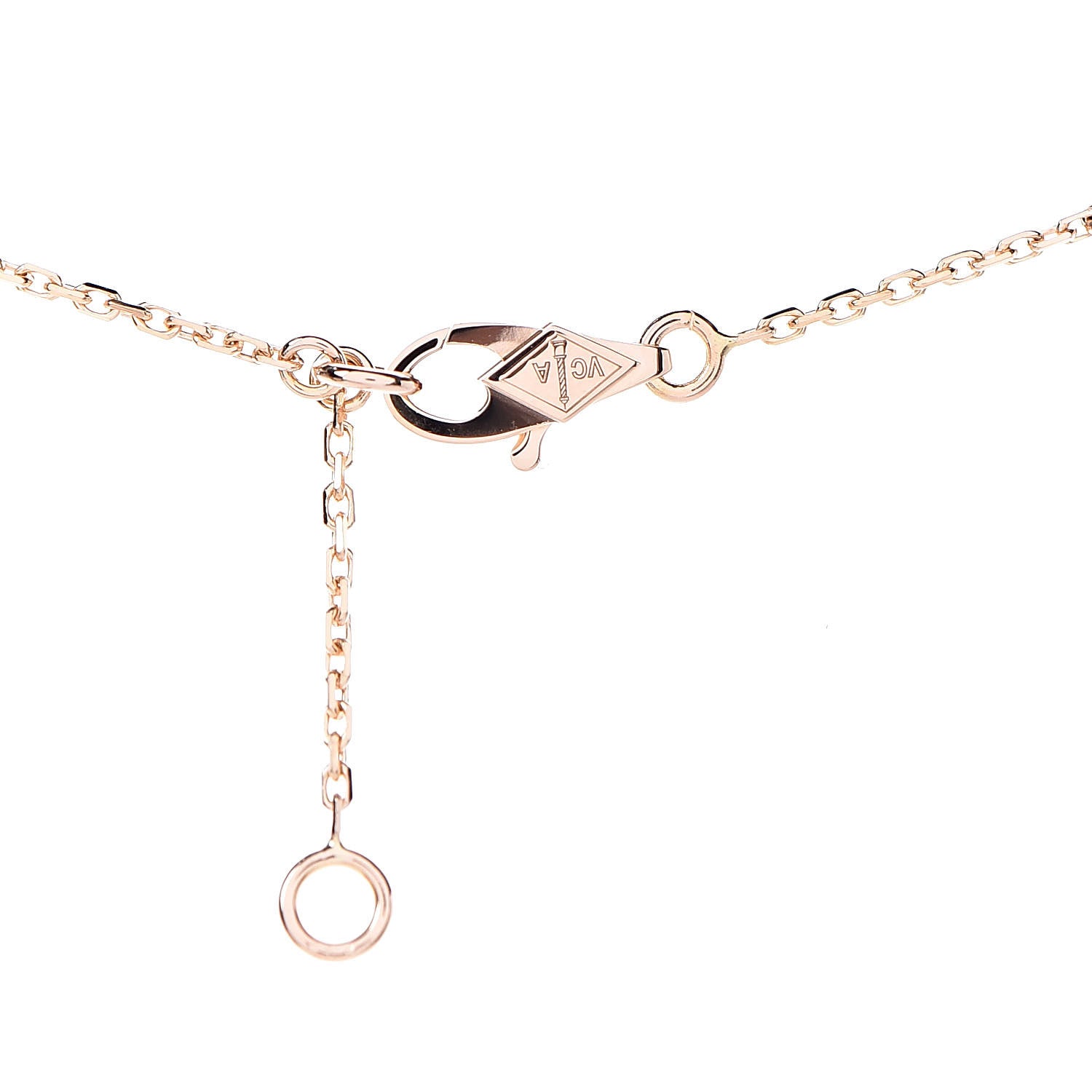 Van Cleef & Arpels 18K Rose Gold Sweet Alhambra Pendant Necklace 5 of 8
