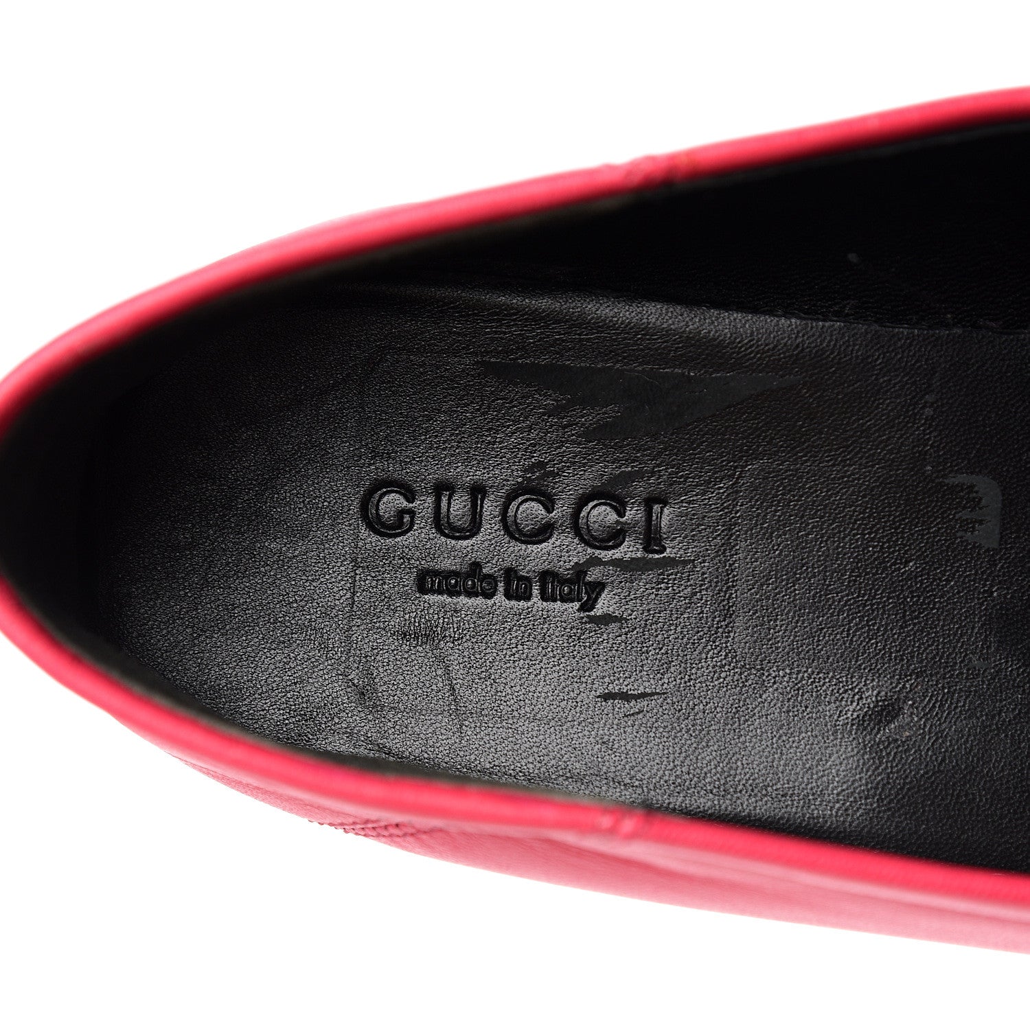 Gucci Lambskin Womens Brixton Horsebit Loafers 36 Hot Pink 9 of 10