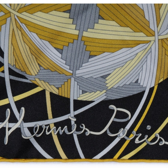 Hermes Silk L'Art du Temari Scarf 90 Black 3 of 6