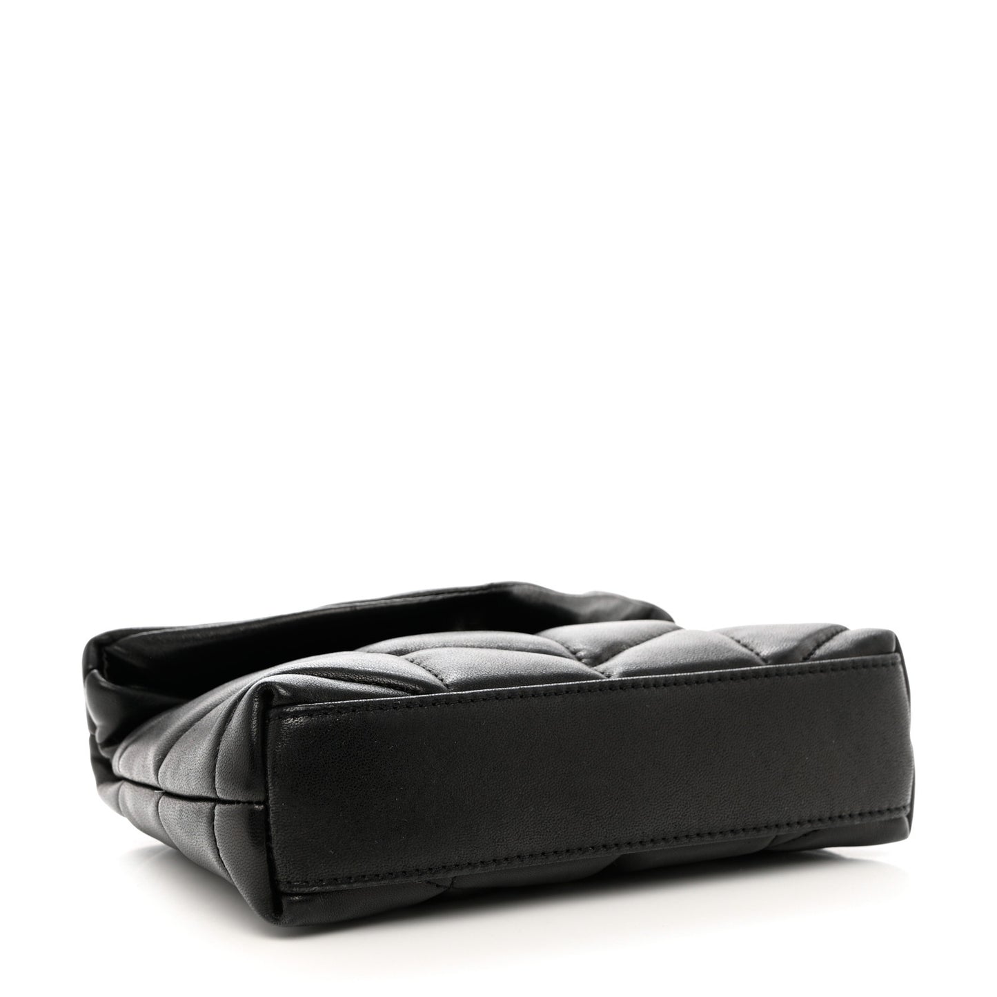 Lambskin Monogram Loulou Puffer Pouch Clutch Black