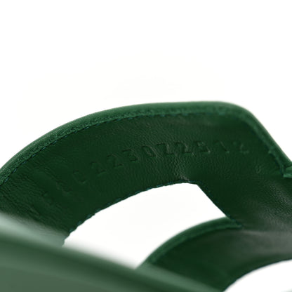 Hermes Calfskin Oran Sandals 36 Vert Electrique 6 of 10