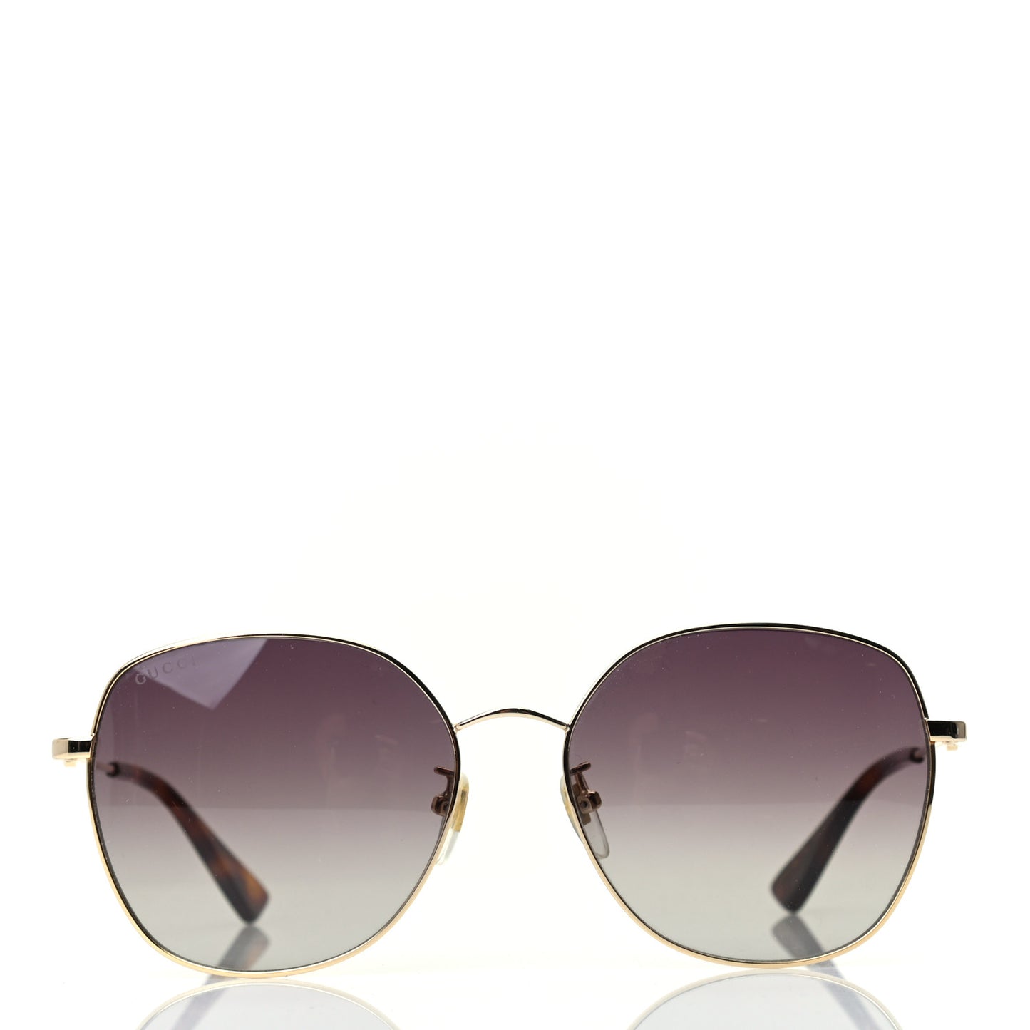 Metal Square Frame Sunglasses GG0415SK Gold