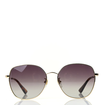 Gucci Metal Square Frame Sunglasses GG0415SK Gold 2 of 8